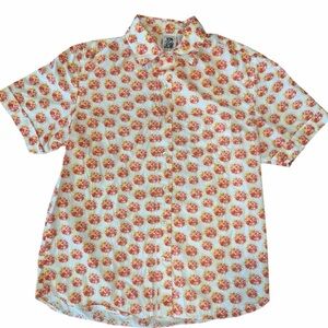 Vintage Kennington Women’s Grapefruit Print Cotton Short Sleeve Top size large